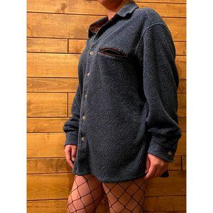 Sahalie Light Sherpa Men's Shirt - Navy Blue